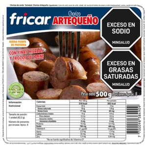 Chorizo Artequeño Empaque 500gr