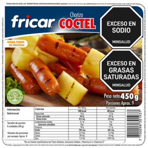 Chorizo Coctel empaque 450gr