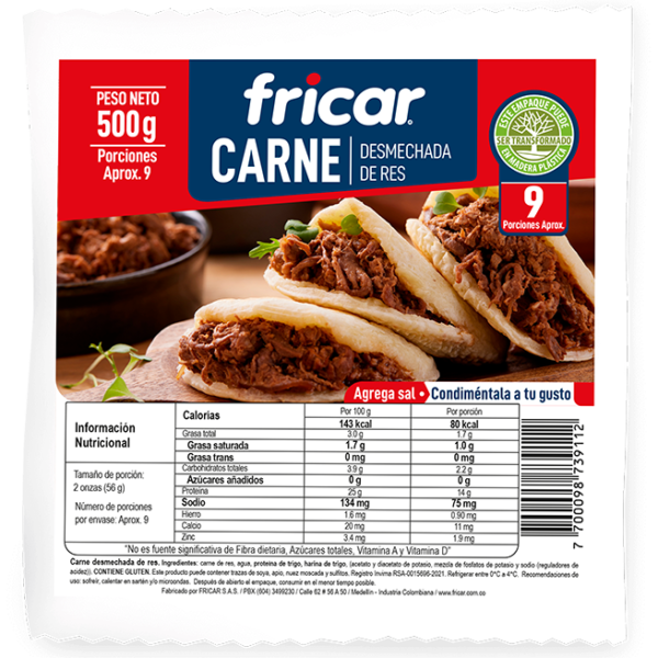 Carne desmechada res