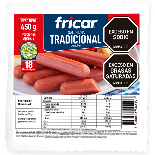 Salchicha tradicional Fricar