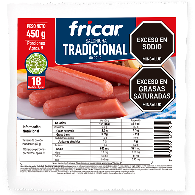 Salchicha tradicional Fricar