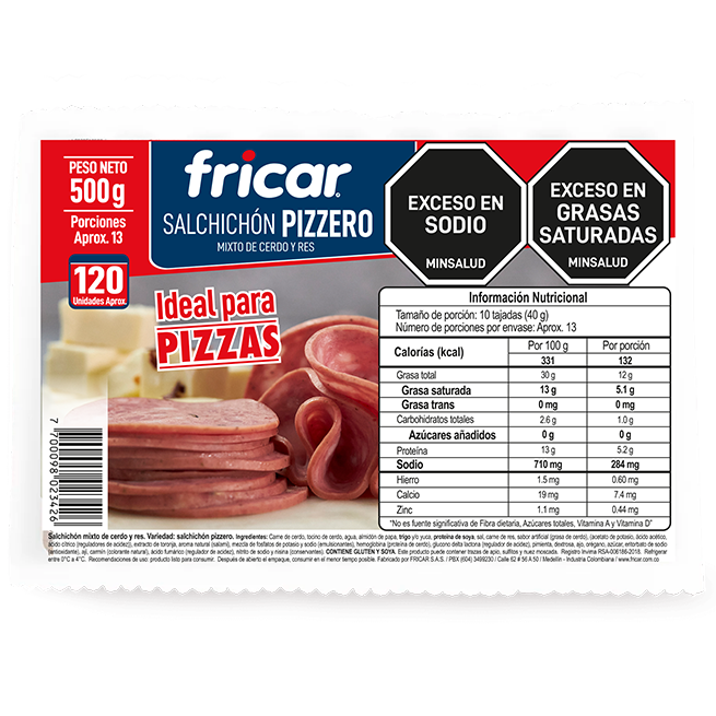 Salchichón Pizzero Fricar